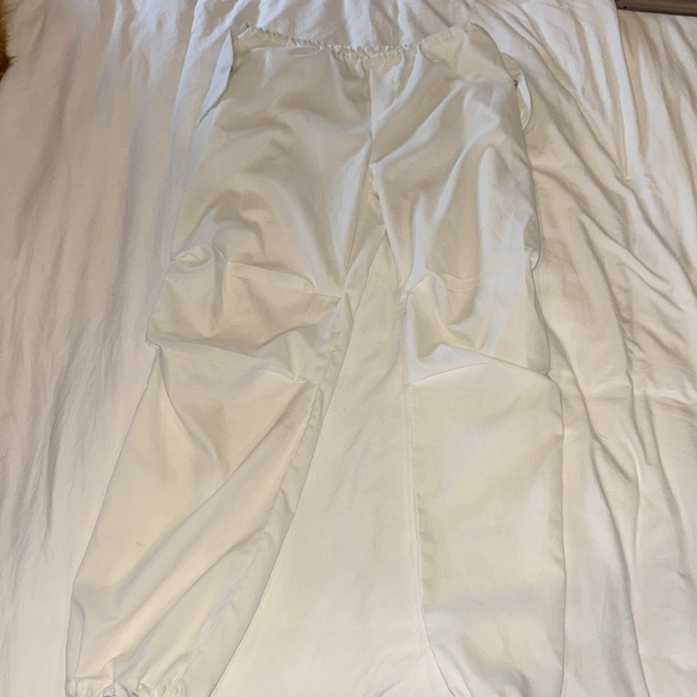 PacSun White Cargo Pants Relaxed Fit